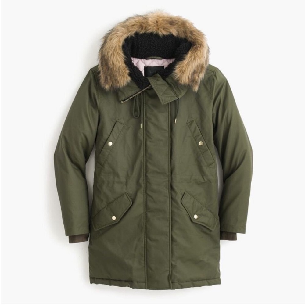 J.Crew Perfect Winter Parka with Eco Friendly Primaloft